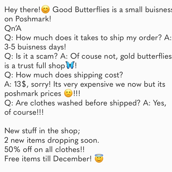 SHIPPING POLICY - Picture 1 of 1